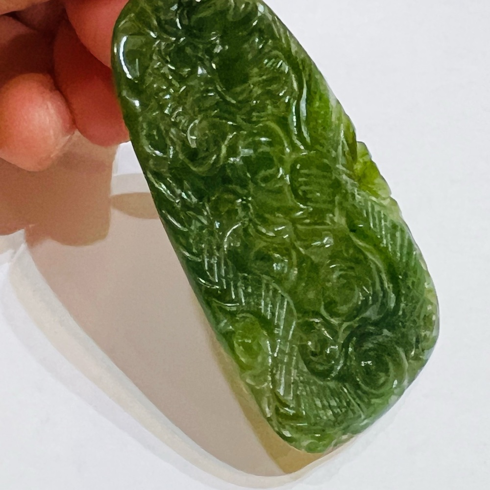 Dark green Jade  pendant - Picture 4 of 7